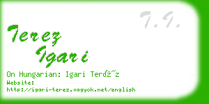 terez igari business card